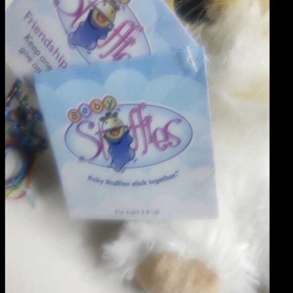 Baby Stuffies Champ Soft Puppy Dog Zipper Secret Pockets w Friend Bracelets (C2) - Picture 4 of 8